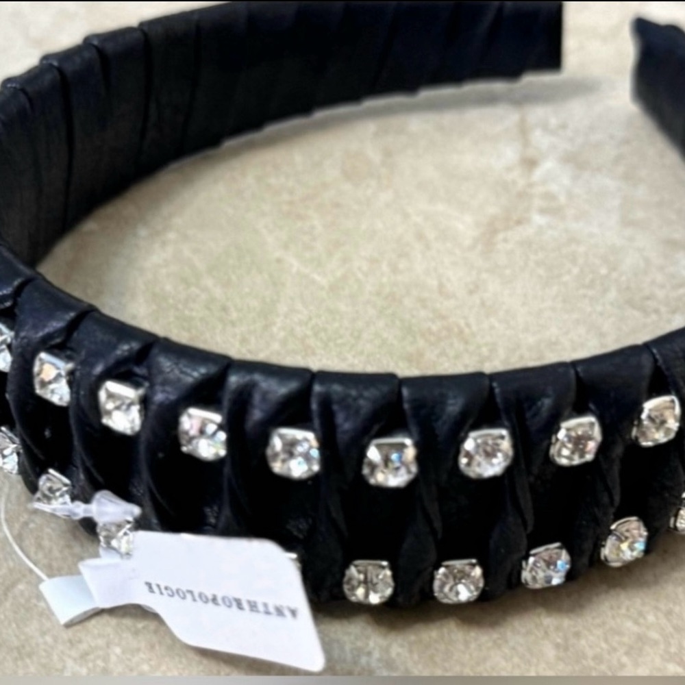 Anthropologie Leatherette Headband - Picture 3 of 9